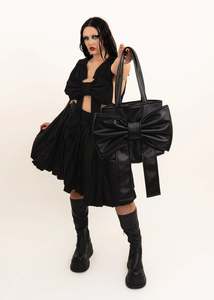 Market bag- black PVC