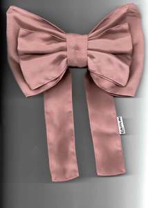Caitlin Snell: Georgie Hair Bow- Dusky pink silk *BB exclusive*