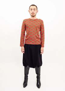 Comme Des Garcons: AD2005 Wool blend tartan knit jumper