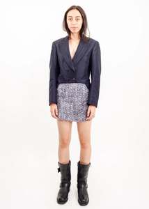 AD1994 tuxedo jacket with ruffle tail