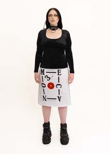 Skirts: 90s vintage graphic print midi skirt