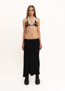 Wabi Skirt- Black Cotton
