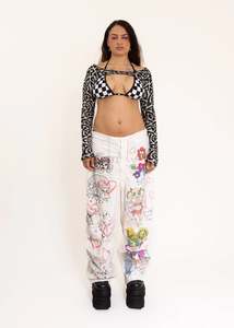 Roisin Dubh: Celtic Knot Screen Printed Sleeves/ Bolero Layering Piece