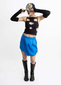 Jess Grindell: Joker skirt- electric blue