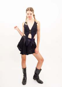 Jess Grindell: Joker skirt- black