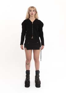 90s Ninja hooded fleece jacket