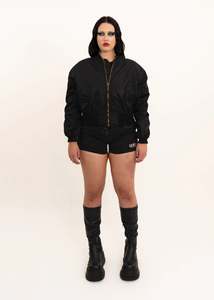 Masc Menswear: Double Zip Bomber Jacket