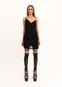 Asymmetric drape dress