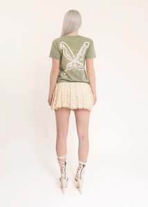 Wingz bleached butterfly wing t-shirt