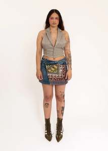 Halter Vest Top- Green