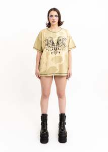 Anahera T-shirt- Matcha Bleach