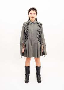 Awatea: Ruffle Shirt Dress