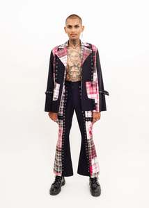 Awatea: Clashing tartan suit