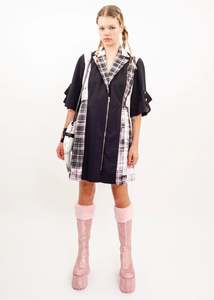 Teen Scene Queen Tartan Shirt Dress