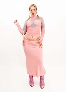 Iso: Hourglass Pierced Mesh Top