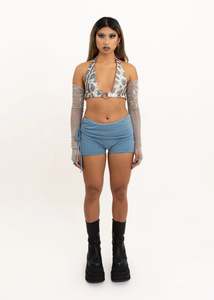 Banshee: Fold-over micro shorts