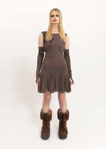 Banshee: Athena Mini Dress- brown