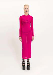 Starving Artists Fund: Run, Baby, Run! Dress- Hot pink