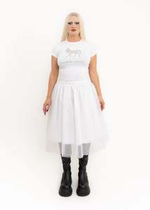 Rhoda Nunn: Show Pony Baby Tee- BB exclusive metallic silver