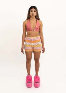 Ten Speed floral lace bike shorts