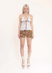 Rhoda Nunn: Ten-Speed floral bike shorts