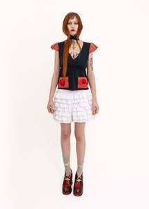 Rhoda Nunn: Lace Mix Bubble Bath Shorts- white