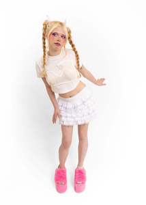 Rhoda Nunn: Lace Mix Bubble Bath Skirt *BB Exclusive*