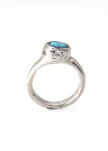 Screaming Jewellery: Turquoise Blob Ring