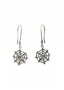Screaming Jewellery: Mini Web earrings