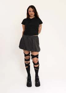 Bubble Skirt- pinstripe