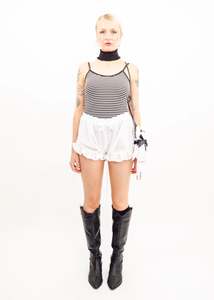 Sour Doll: Broderie Anglais Bloomers w/ white velvet bows