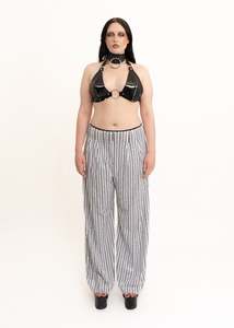 Jeans Pants: Wide leg sequinned pants