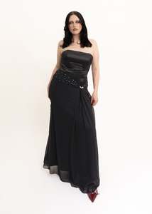 Dresses: Strapless evening gown with diamanté detail