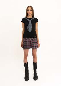 Trompe l'oeil tie print t-shirt