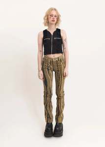 2000s ornate chain print jeans