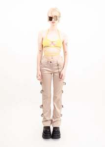 Vintage Jeans Pants: Y2k dead stock rave pants with buckle detailing