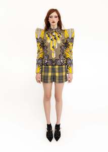 Vintage Shorts: Tartan wool shorts