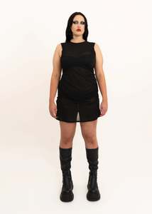 Wabi mini dress- black glitter *BB exclusive*