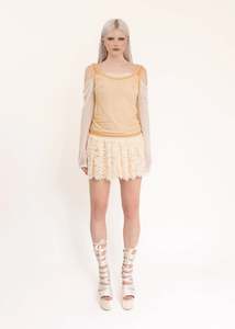 Gaultier: Double layered off the shoulder top