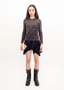 Gaultier: Slashed knit jumper