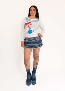 Vivienne Westwood 1: Orb necklace print graphic long sleeve top