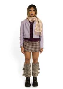 Vintage Clothing Under 100: Houndstooth woolen mini skirt