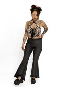 Elvira top- zebra print mesh