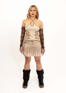 Strap On Top- Beige/ Tan