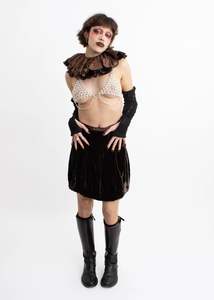 Hand sewn silk ruff #1