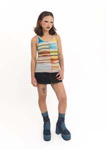 Archive: Gradient logo tank top