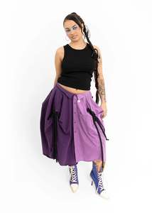 Billy Blamires: Shirt skirt- purple