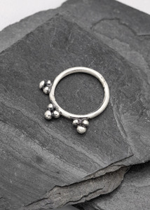 Ornamental sterling silver band