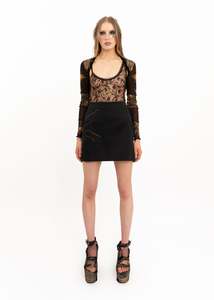 Dead stock sun studded mini skirt