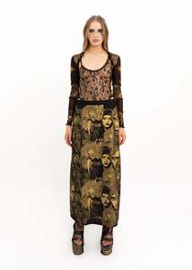 Pluto's Angels screen printed skirt